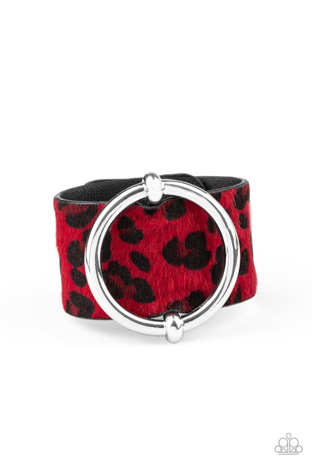 Asking FUR Trouble - Red - Paparazzi Bracelet Image