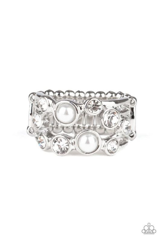 Treasure Treatment - White - Paparazzi Ring Image