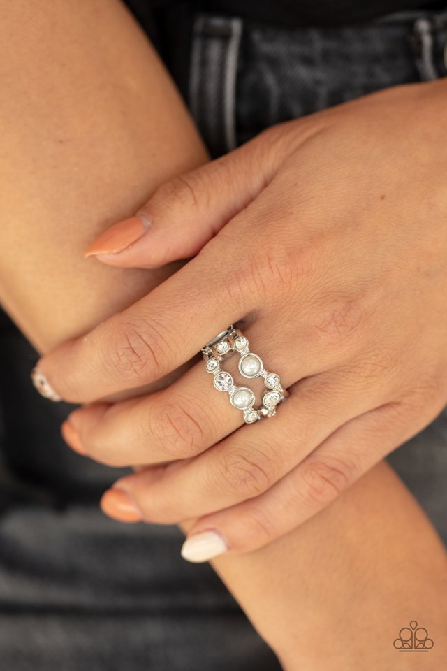 Treasure Treatment - White - Paparazzi Ring Image
