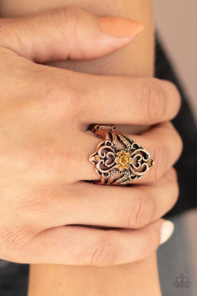 Totally Taken - Copper - Paparazzi Ring Image