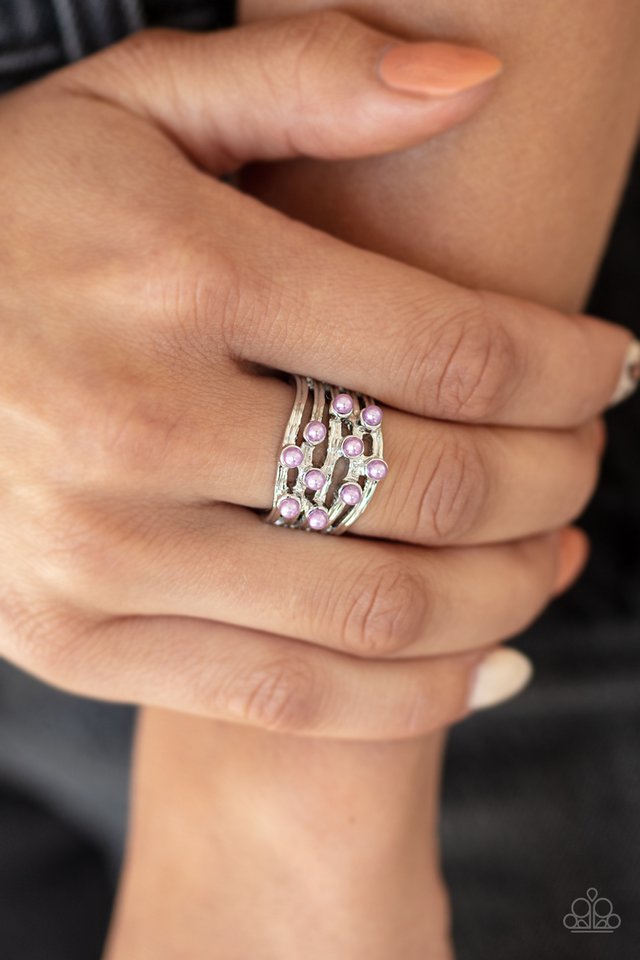 Bubbles and Baubles - Purple - Paparazzi Ring Image