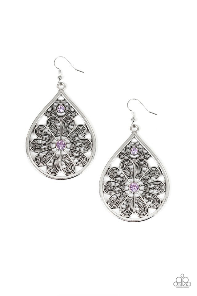 Whimsy Dreams - Purple - Paparazzi Earring Image