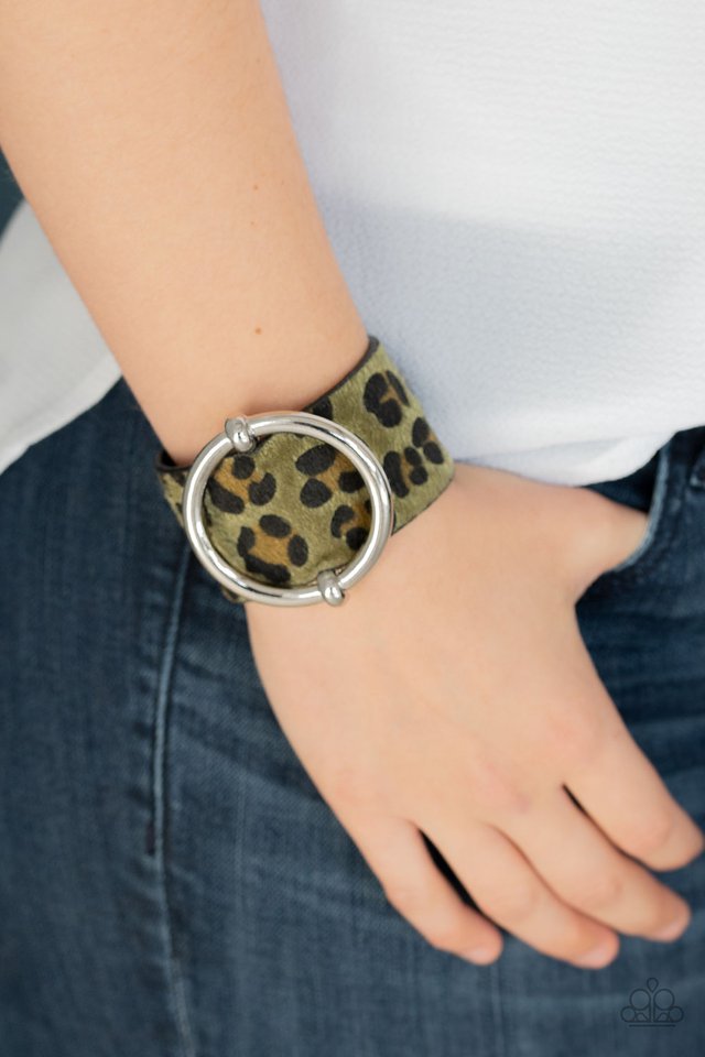 Asking FUR Trouble - Green - Paparazzi Bracelet Image