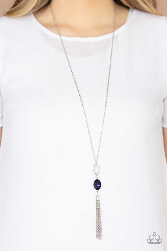 Unstoppable Glamour - Purple - Paparazzi Necklace Image