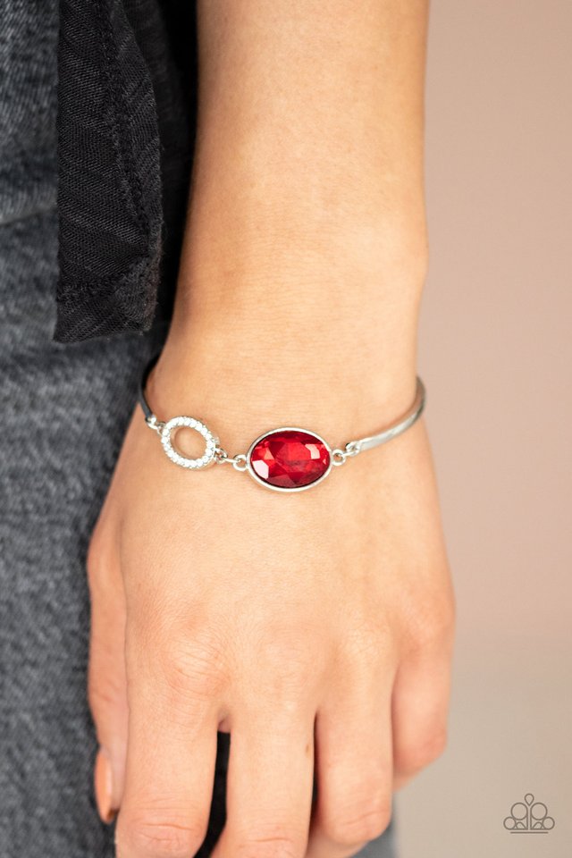 Glamorous Glow - Red - Paparazzi Bracelet Image