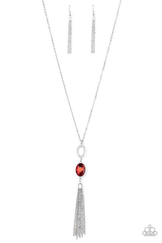 Unstoppable Glamour - Red - Paparazzi Necklace Image