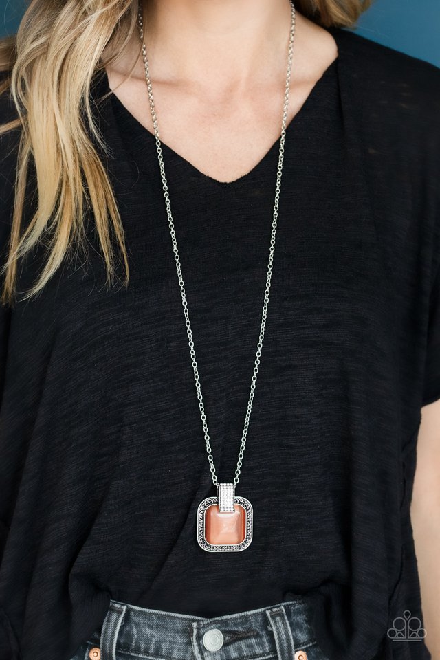 Effervescent Elegance - Orange - Paparazzi Necklace Image