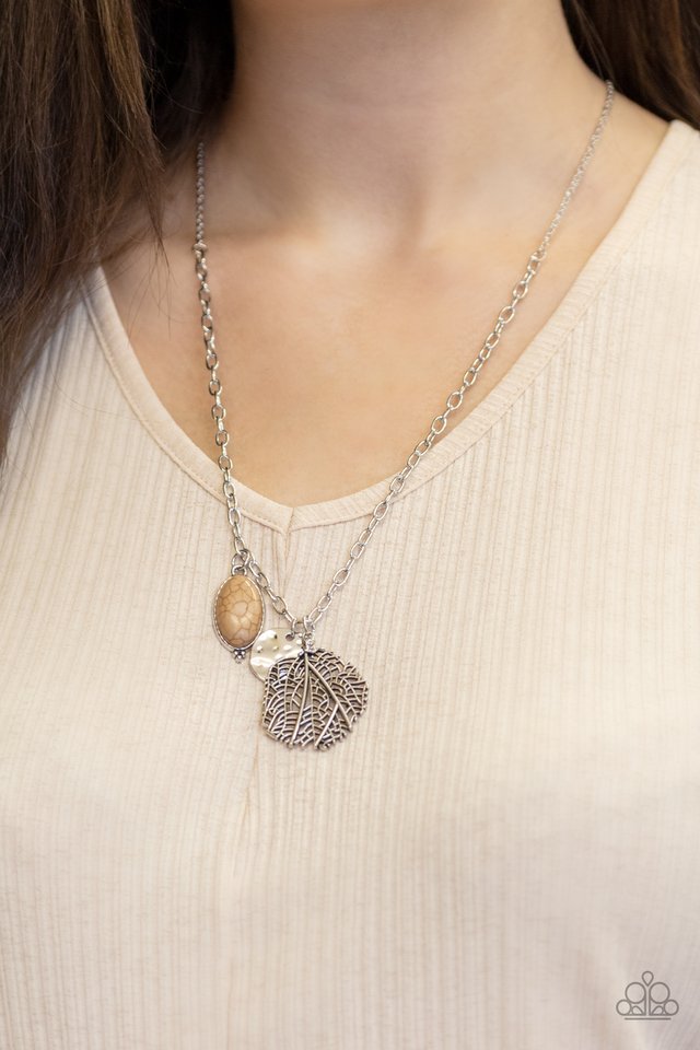Free-Spirited Forager - Brown - Paparazzi Necklace Image