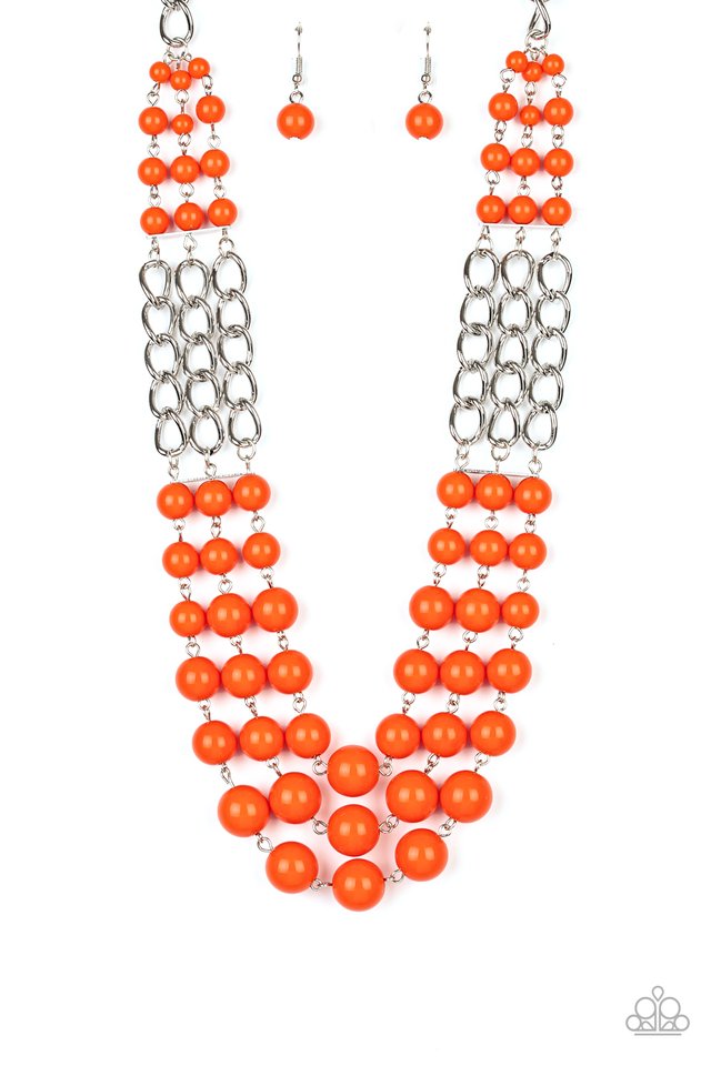 A La Vogue - Orange - Paparazzi Necklace Image