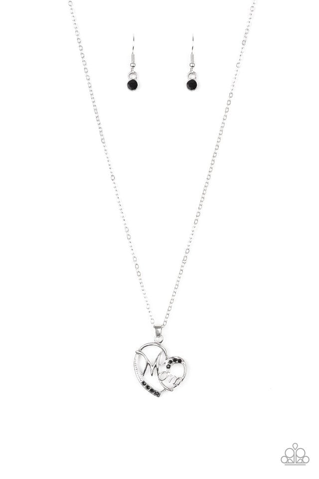 Mom Moments - Black - Paparazzi Necklace Image