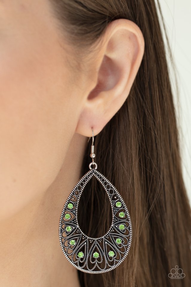 Love To Be Loved - Green - Paparazzi Earring Image