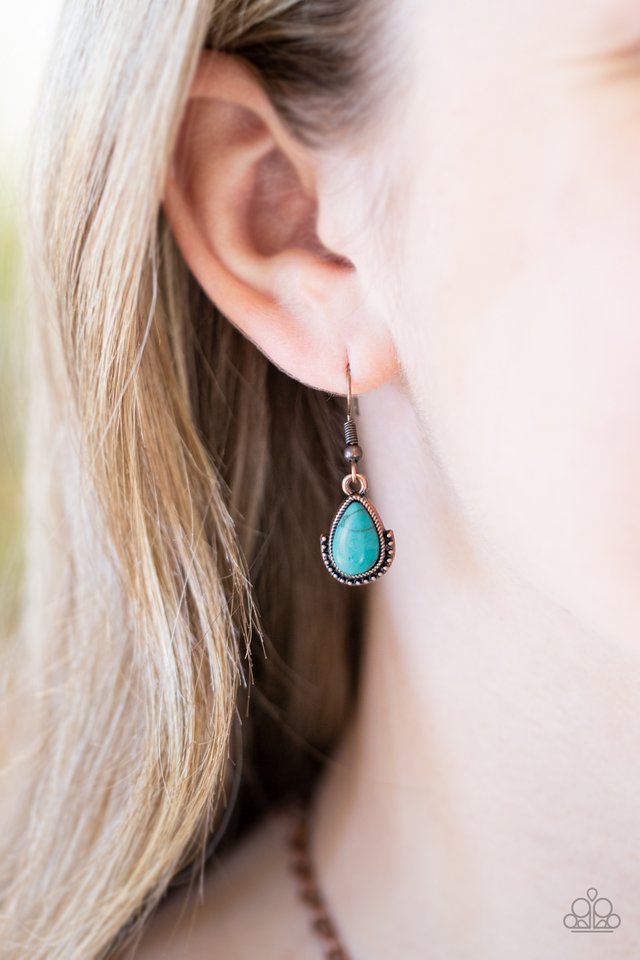 Stone Monument - Copper - Paparazzi Necklace Image