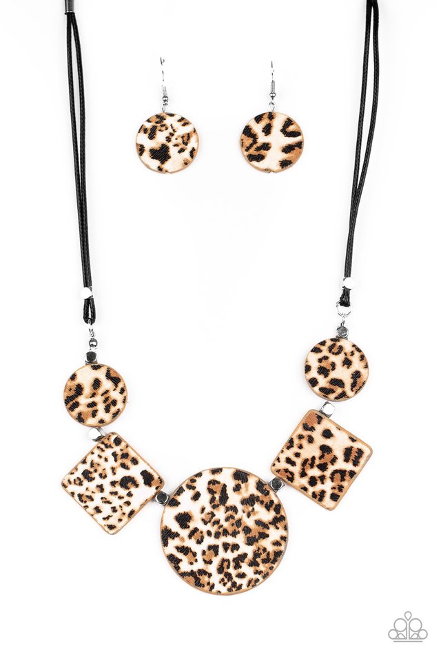 Here Kitty Kitty - Brown - Paparazzi Necklace Image