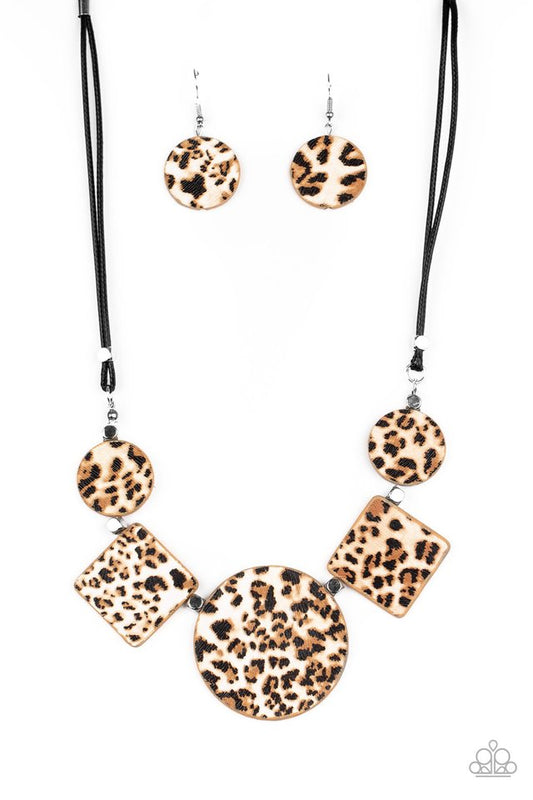 Here Kitty Kitty - Brown - Paparazzi Necklace Image