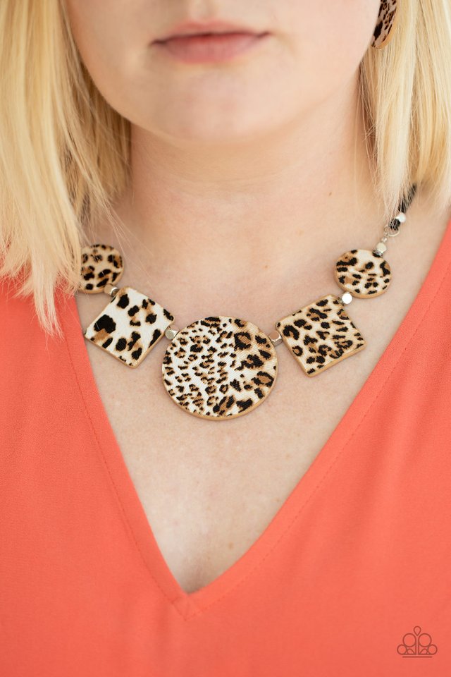 Here Kitty Kitty - Brown - Paparazzi Necklace Image