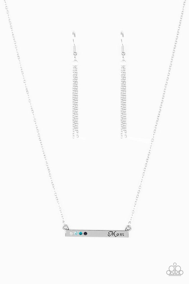 Moms Do It Better - Blue - Paparazzi Necklace Image