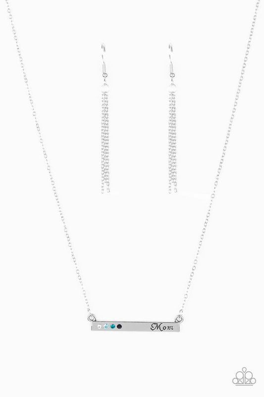 Moms Do It Better - Blue - Paparazzi Necklace Image