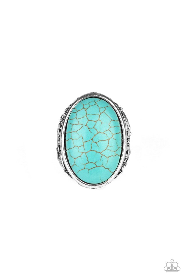 Stonehenge Garden - Blue - Paparazzi Ring Image