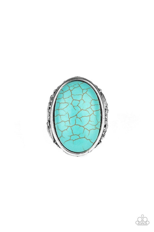 Stonehenge Garden - Blue - Paparazzi Ring Image