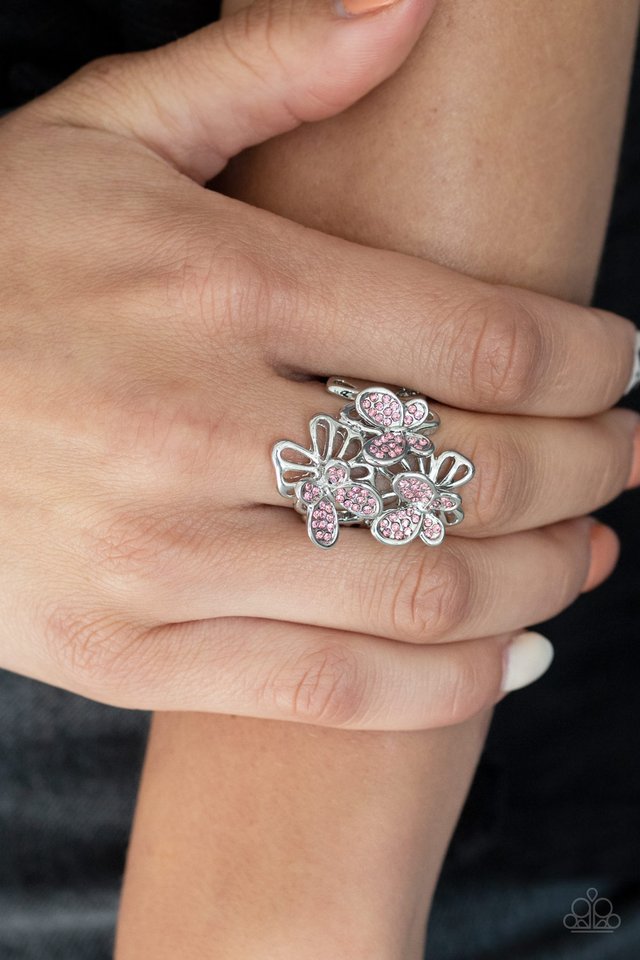 Flighty Flutter - Pink - Paparazzi Ring Image