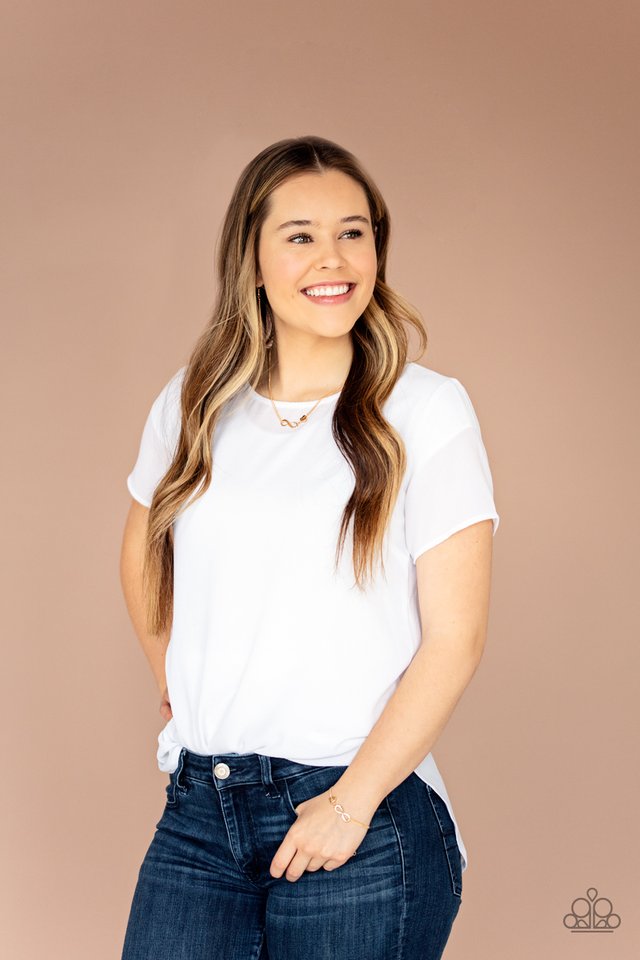 Purest Love - Gold - Paparazzi Bracelet Image