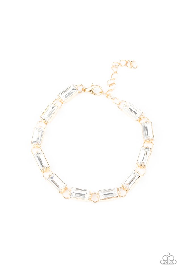 Irresistibly Icy - Gold - Paparazzi Bracelet Image