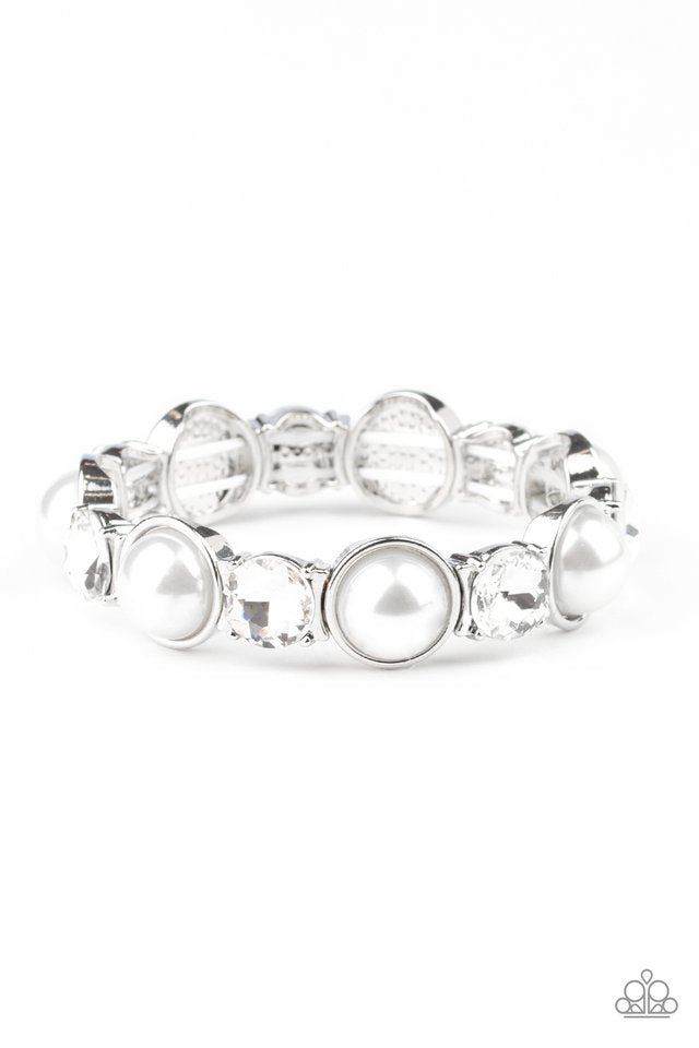 Elegant Entertainment - White - Paparazzi Bracelet Image