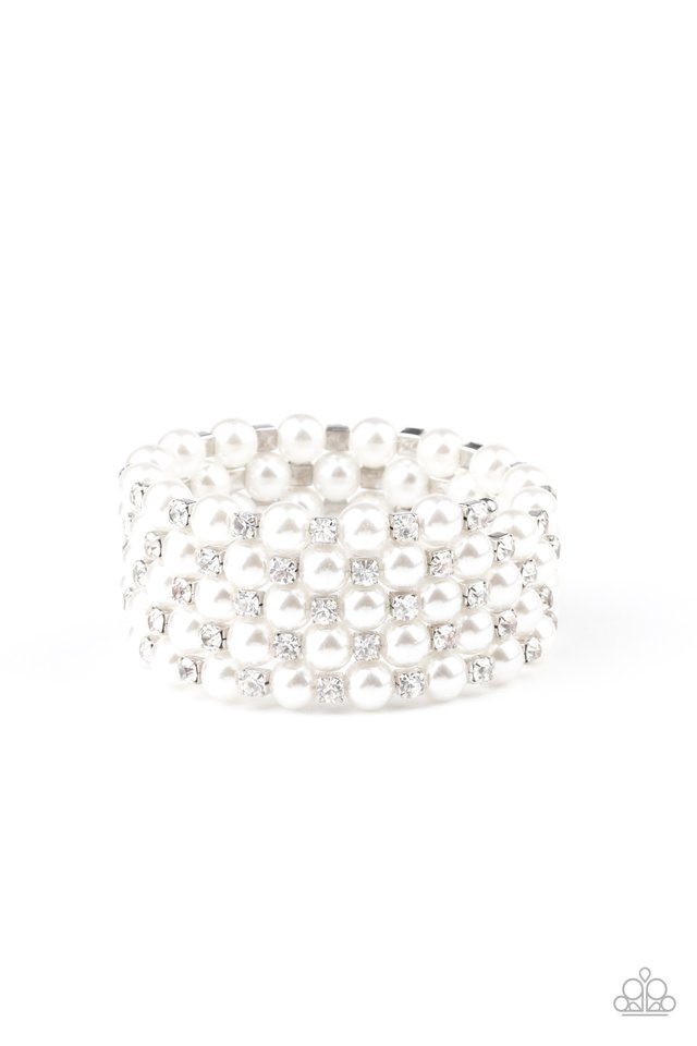 Rich Royal - White - Paparazzi Bracelet Image