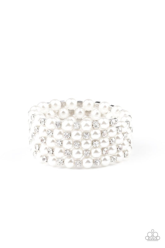 Rich Royal - White - Paparazzi Bracelet Image
