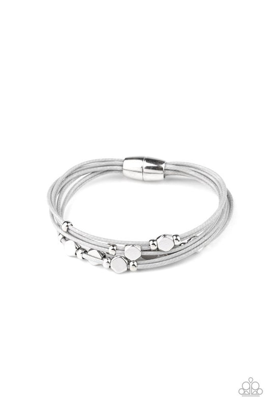 Cut The Cord - Silver - Paparazzi Bracelet Image