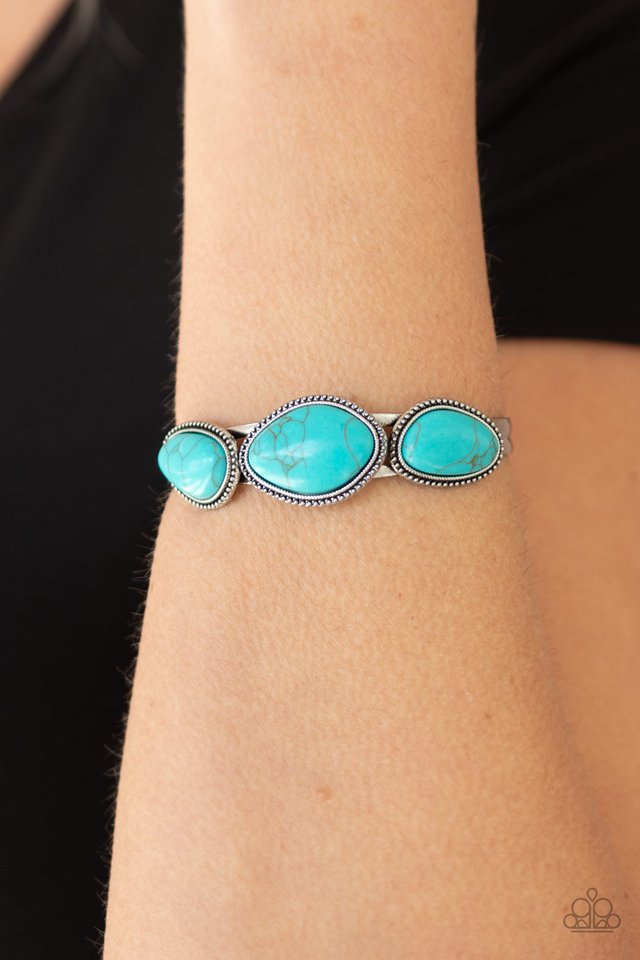 Stone Solace - Blue - Paparazzi Bracelet Image