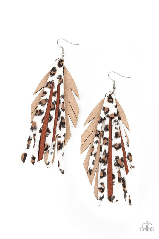 Untamable - Brown - Paparazzi Earring Image