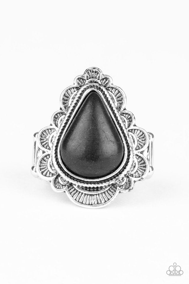 Desert Escape - Black - Paparazzi Ring Image