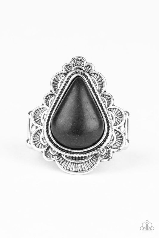 Desert Escape - Black - Paparazzi Ring Image