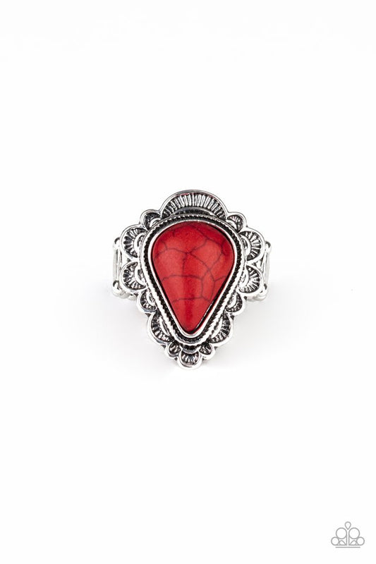 Desert Escape - Red - Paparazzi Ring Image