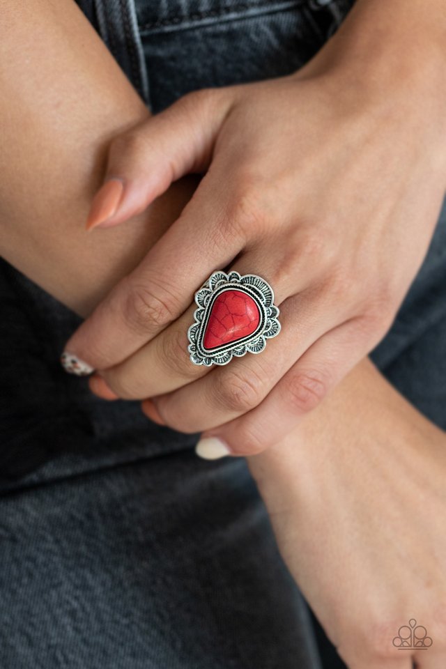 Desert Escape - Red - Paparazzi Ring Image
