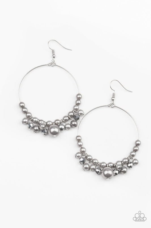 Effortless Effervescence - Silver - Paparazzi Earring Image