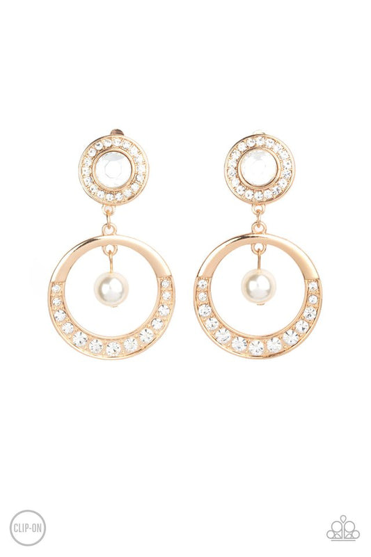 Regal Revel - Gold - Paparazzi Earring Image