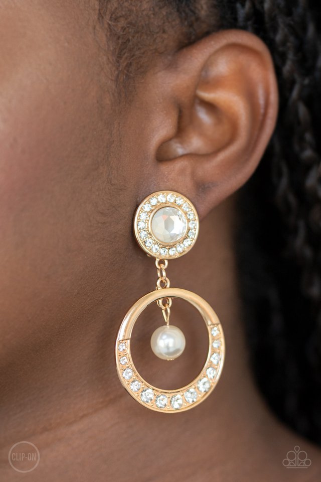 Regal Revel - Gold - Paparazzi Earring Image
