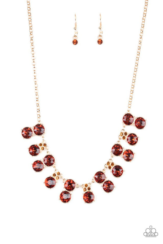 Top Dollar Twinkle - Brown - Paparazzi Necklace Image