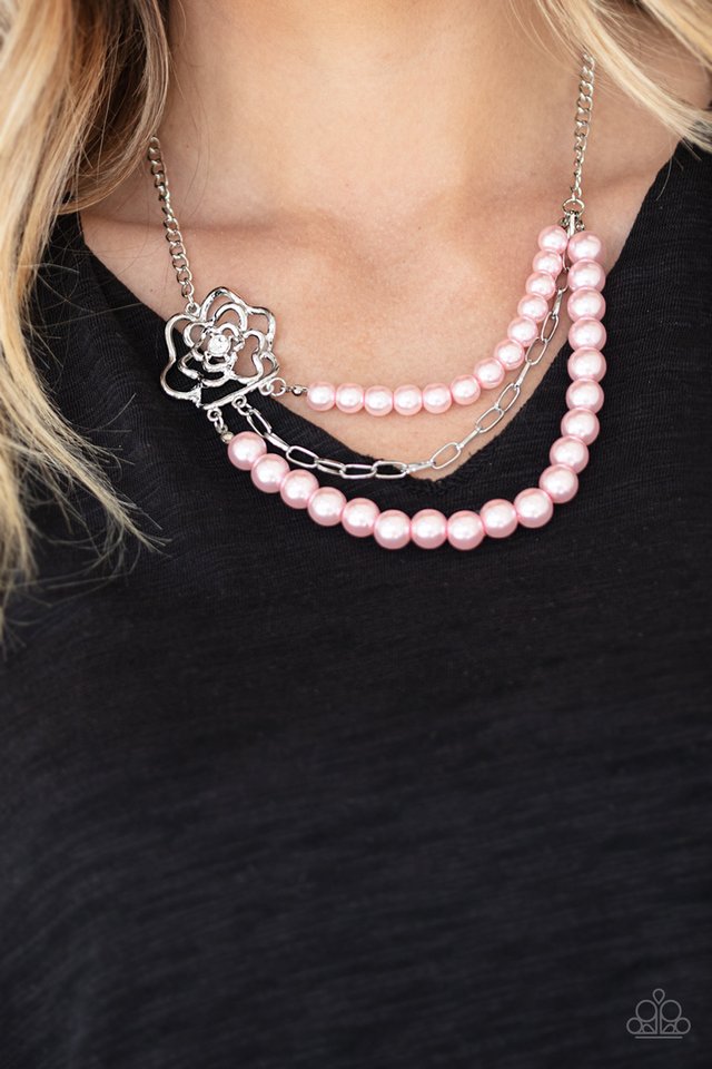 Fabulously Floral - Pink - Paparazzi Necklace Image