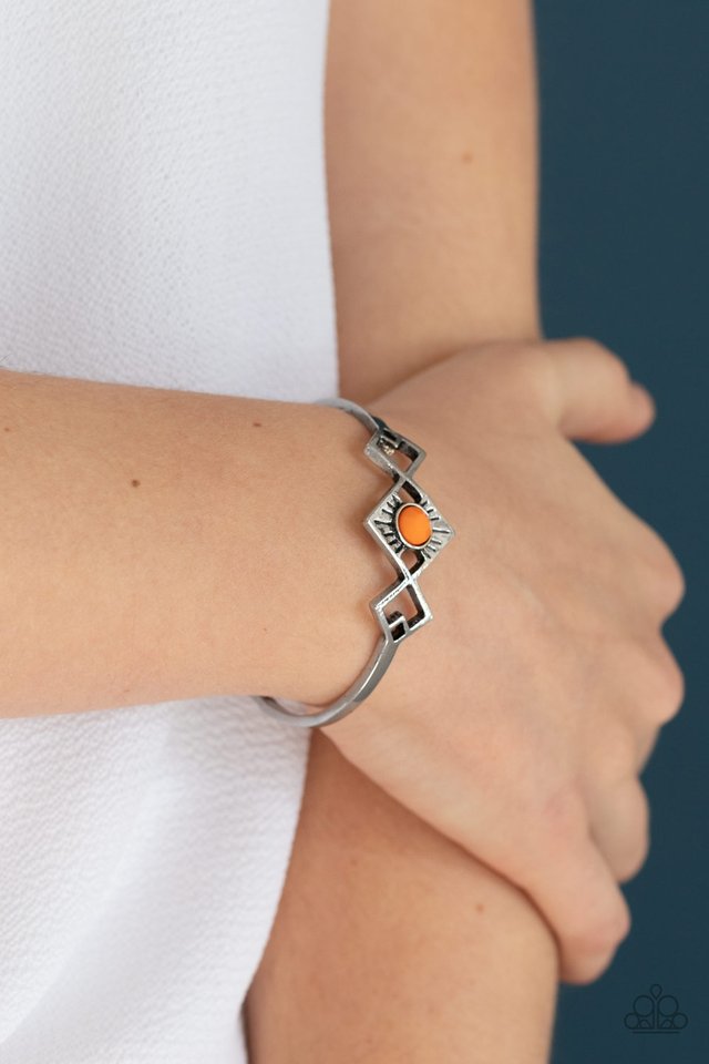 Dainty Deco - Orange - Paparazzi Bracelet Image