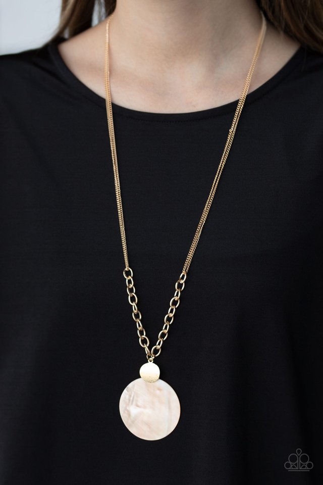 A Top-SHELLer - Gold - Paparazzi Necklace Image