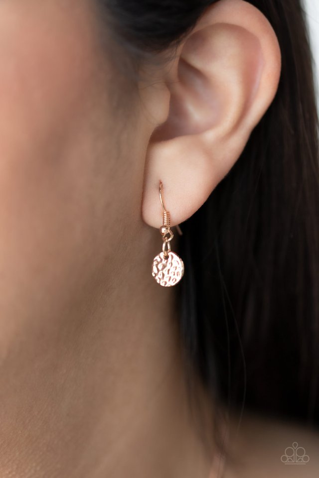 RADIAL Waves - Rose Gold - Paparazzi Necklace Image