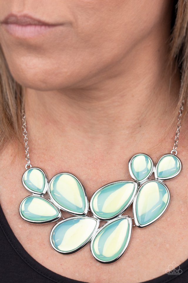 Iridescently Irresistible - Green - Paparazzi Necklace Image