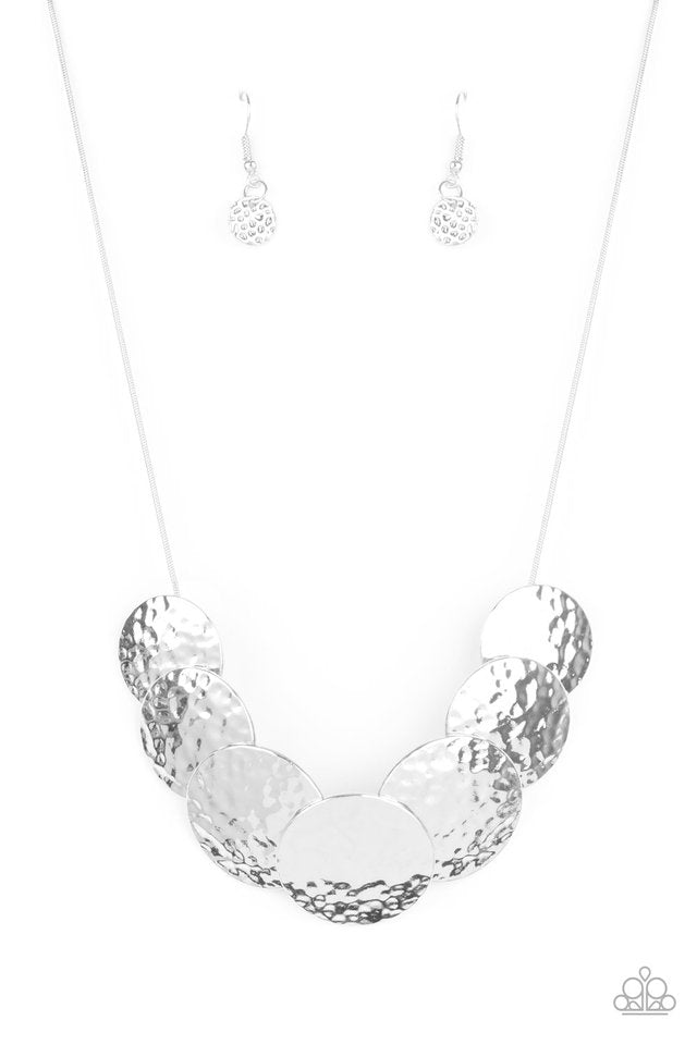 RADIAL Waves - Silver - Paparazzi Necklace Image