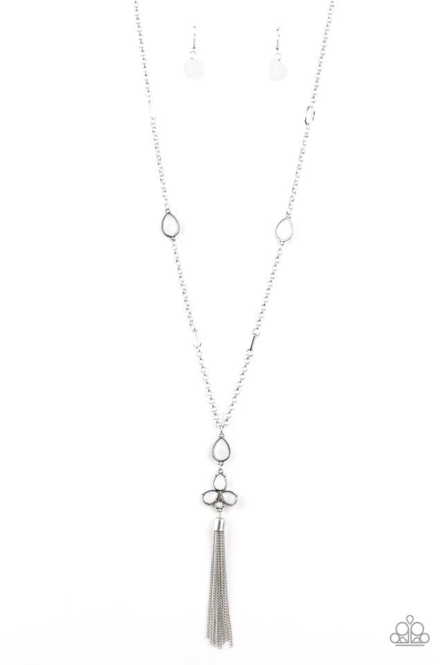 Eden Dew - White - Paparazzi Necklace Image