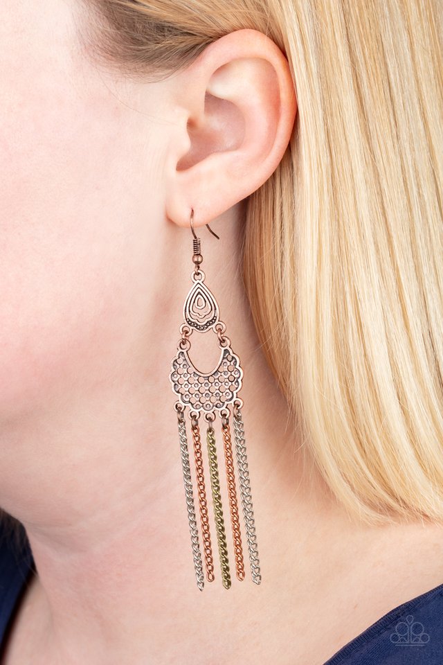 Insane Chain - Multi - Paparazzi Earring Image