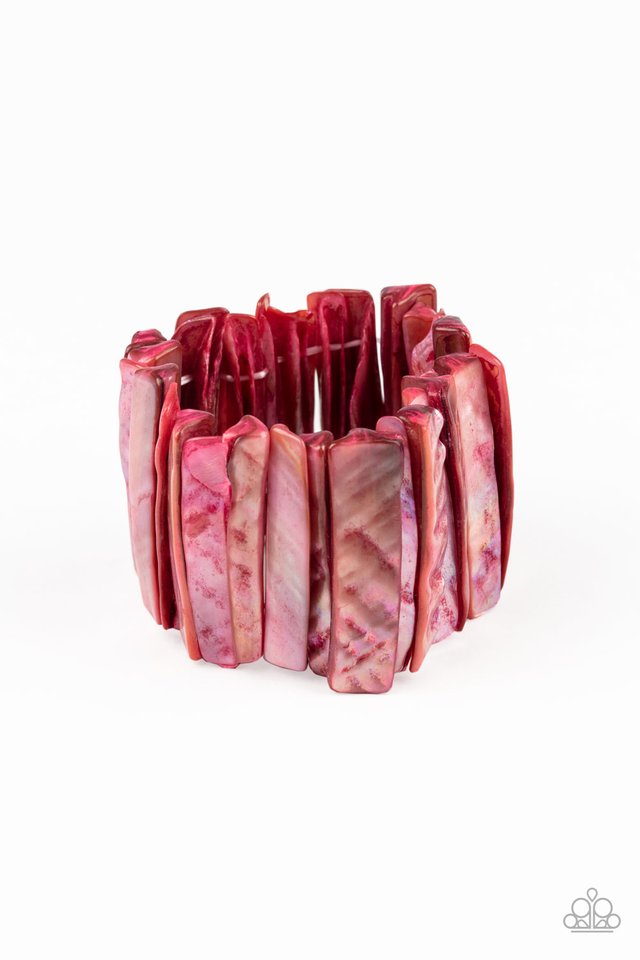 Beach Blast - Red - Paparazzi Bracelet Image