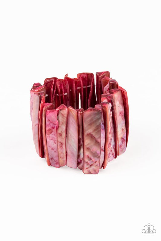 Beach Blast - Red - Paparazzi Bracelet Image